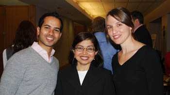 From left: Indrajit “Indy” Sen, Sharmila C. Chatterjee and Shimrit Ben-Yair