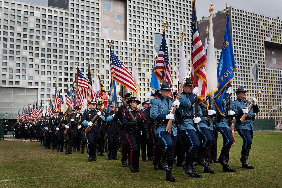 Thousands of law enforcement personnel were in attendance from departments across the country and from Canada.