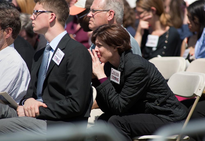 The speakers offered moving testimonies of Officer Collier's life, describing his impact on family, friends and members of the MIT community.
