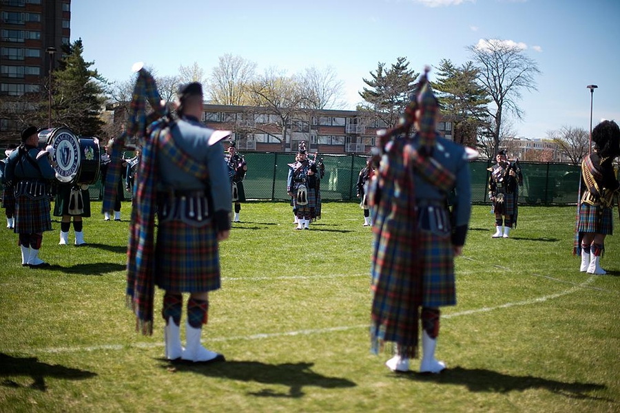 Several pipe and drum units participated in the event.