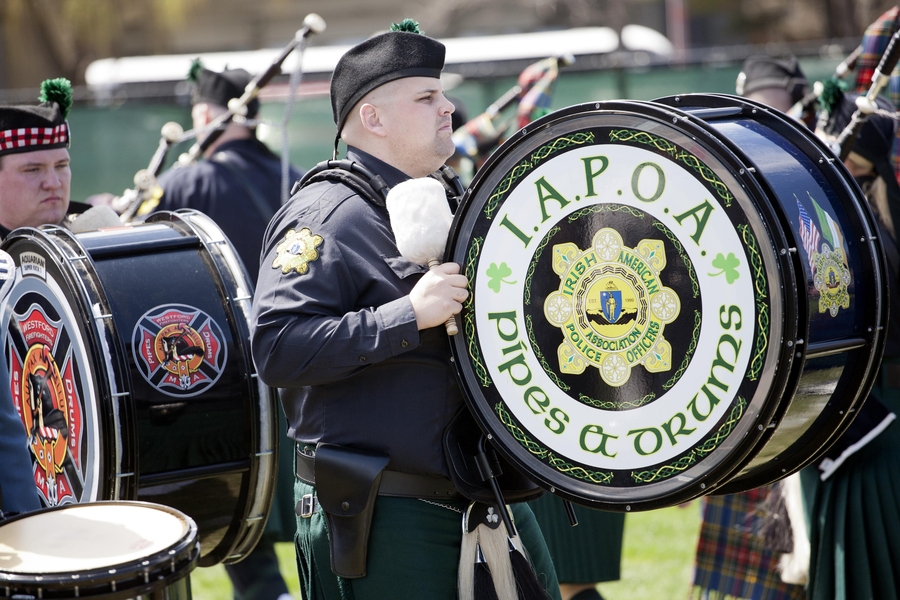 Several pipe and drum units participated in the event.