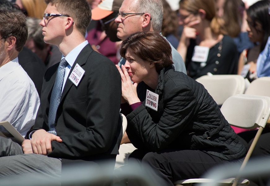 Speakers at the event offered moving testimonies of Officer Sean Collier's life and impact on his family, friends and members of the MIT community.