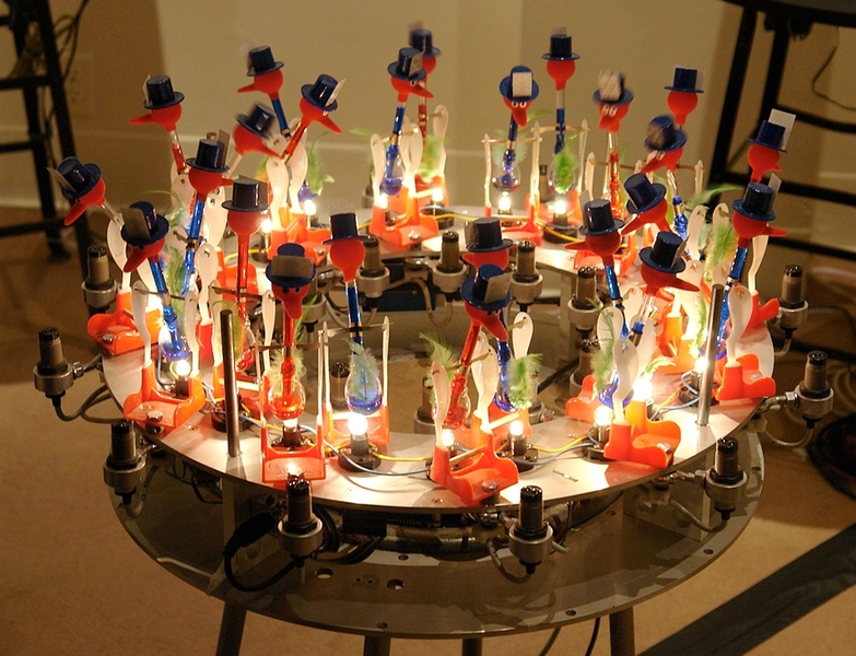 Trimpin's musical devices are part instrument, part kinetic sculpture.