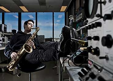 Dylan Sherry is jazzed about music and artificial intelligence.