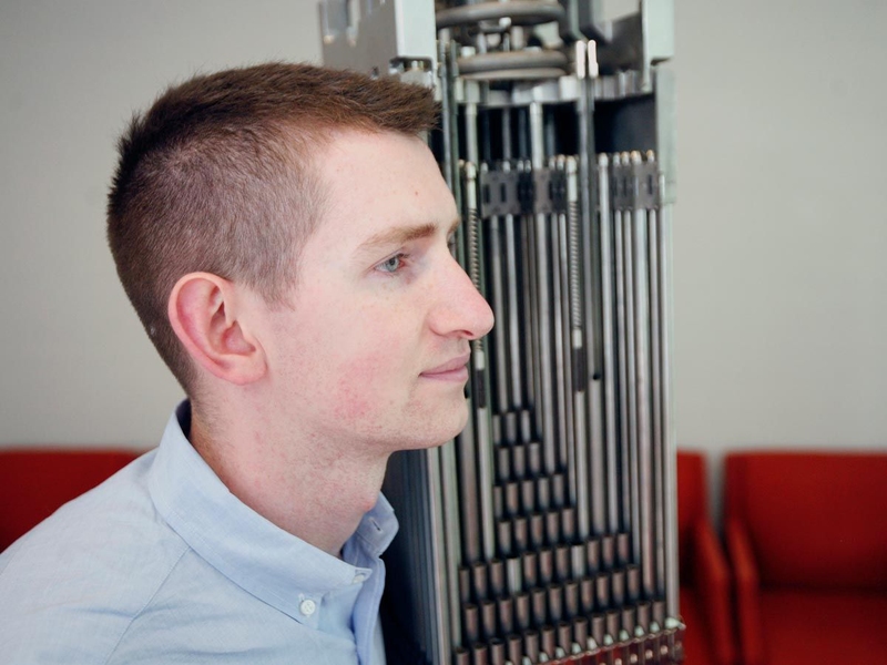 Cameron McCord, a physics and nuclear science and engineering major and member of the Naval Reserve Officer Training Corps (NROTC).