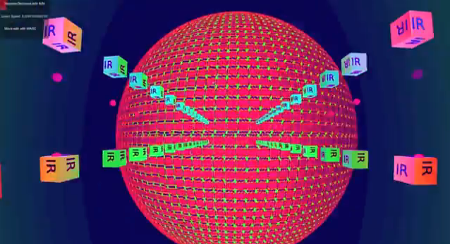 Screen capture of the IR/UV spectrum effect in OpenRelativity.