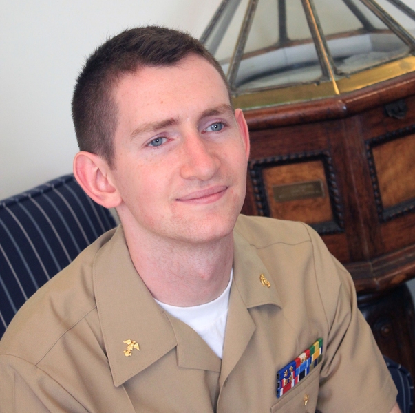 Cameron McCord, a physics and nuclear science and engineering major and member of the Naval Reserve Officer Training Corps (NROTC).