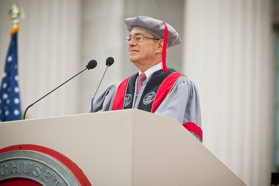 President L. Rafael Reif delivers the Charge to the Graduates at the 147th Commencement.