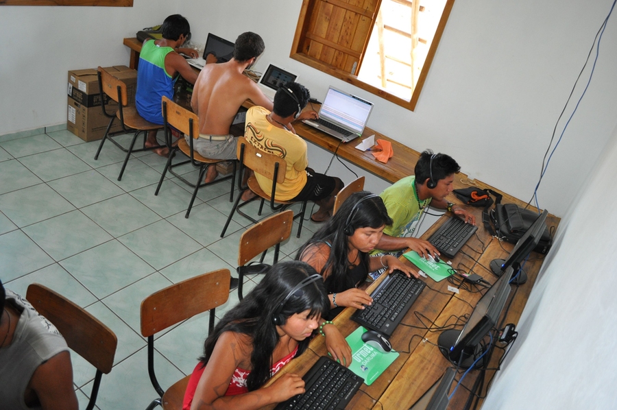 Transcribing traditional narratives.