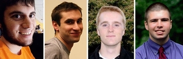 From left: Michael Pantano, Andrew Richenderfer, Jonathan Walsh, Vincent Kindfuller