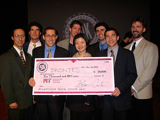 In 2003, the Brontes Technologies team participated in MIT's $50K (now $100K) entrepreneurship competition.
