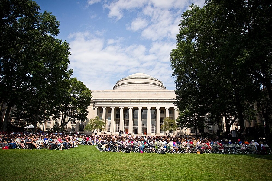 The ceremony took place in Killian Court.