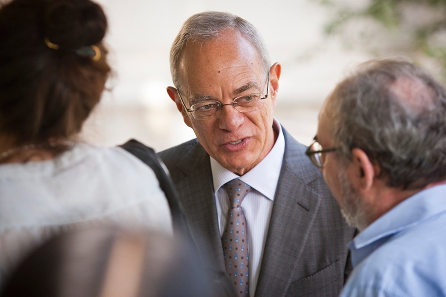 In his remarks, Reif noted that that only 8.2 percent of applicants to this year&#39;s freshman class were offered admission.
