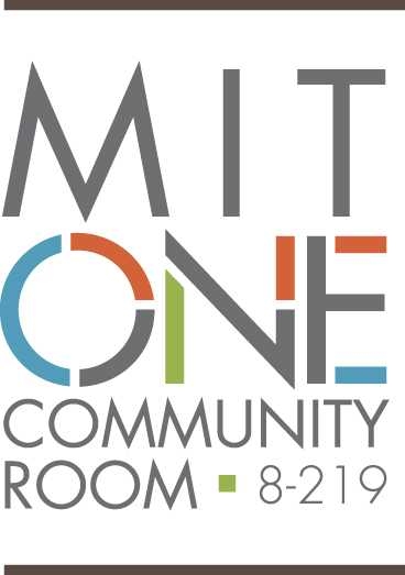 Text reads "MIT One - Community Room, 8-2 19."