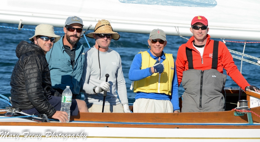 From left: Matt Lindblad, Richard Feeney, Jonathan Farrar, Bill Widnall '58, and Riley Schutt '09