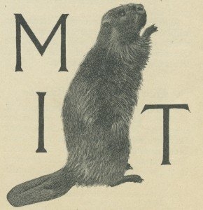The beaver makes its mascot debut in <i>Technology Review</i> in 1914.