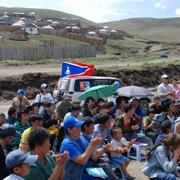 Campaign event, Mongolia