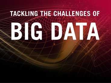 Text reading "Tackling the Challenges of Big Data"