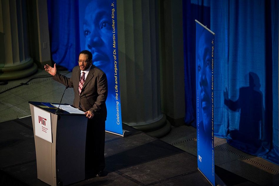 Keynote speaker Michael Eric Dyson, author and a professor at Georgetown University, spoke about obtaining human rights through the ballot box.