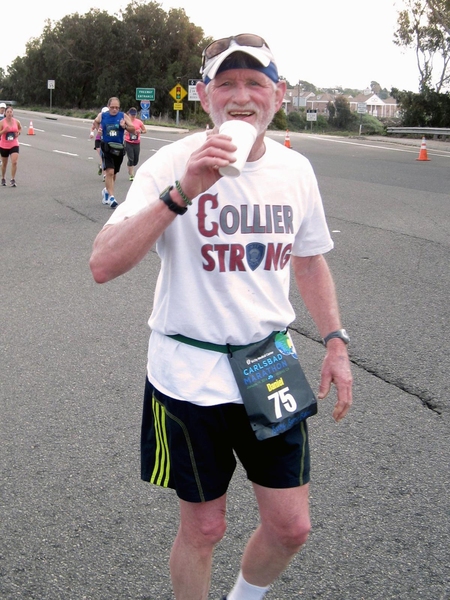 Team member Dan Oliver '60 will travel from San Diego for this year's marathon. He says he knew immediately after the bombings that he would run Boston this year.