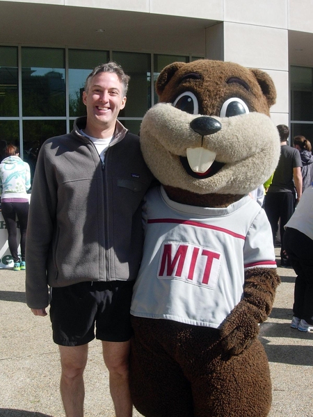 Jonathan Runstadler, an assistant professor in the Department of Biological Engineering and the Division of Comparative Medicine, is one of several faculty running with the team.
