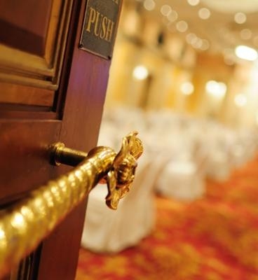 closeup image of door opening