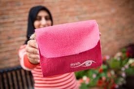 D-Lab Scale-Ups fellow Zubaida Bai with her JANMA Clean Birth Kit in a Purse.