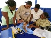 Training in Uganda with the Augmented Infant Resuscitator, co-developed by former D-Lab Scale-Ups fellow Kevin Cedrone.