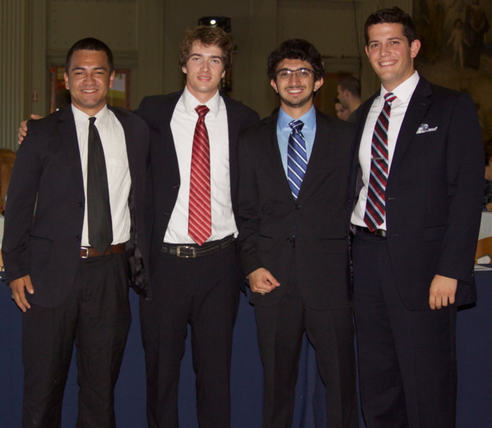 (From left) Christopher Haid, Mateo Pena Doll, Forrest Pieper, and AJ Perez, the $10,000 “Use it!” undergraduate team winners