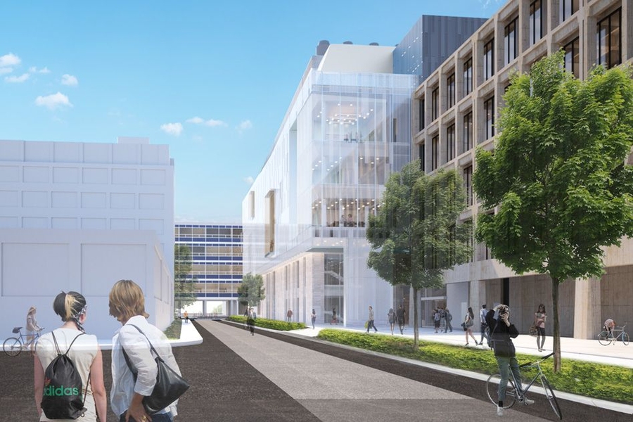  MIT.nano from in front of Building 13 looking east toward Building 26.