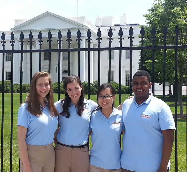 (From left) Olivia Van Amsterdam, Katelyn Sweeney, Karen Cheuk-Wing Fan, and Felege Gebru