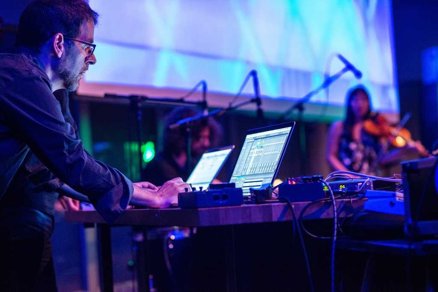 A scene from the "Sonic Bodies" performance