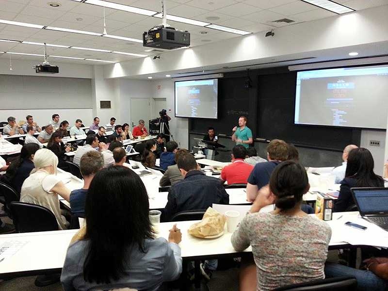 In class at the <i>MITx</i> Global Entrepreneurship Bootcamp