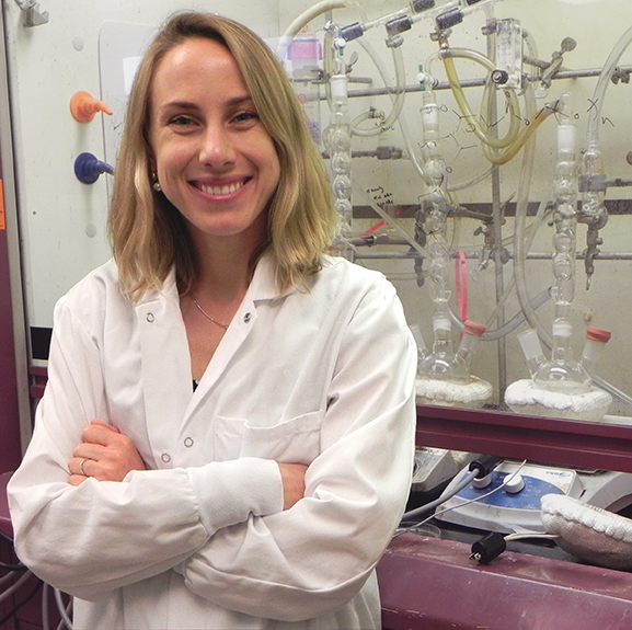 Photo of Polina Anikeeva in a lab