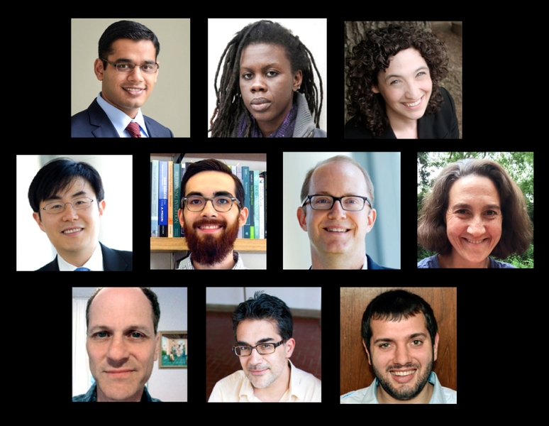 New SHASS faculty for the fall of 2014. Top row (l-r): Nikhil Agarwal, Charlotte Brathwaite, Marah Gubar. Middle row (l-r): In Song Kim, Justin Khoo, Evan Lieberman, Jennifer Light. Bottom row (l-r): Roger Schwarzschild, Kieran Setiya, Alex Wolitzky