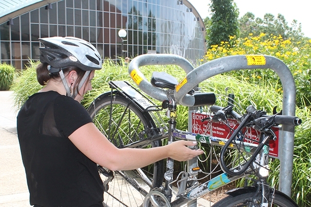 Eight on-campus Fix-It Stations equipped with air pumps and basic hand tools such as screwdrivers, wrenches, and tire levers give MIT bicyclists a safe and efficient ride. Locate a fix-it station by referencing the <a href=http://mit.edu/facilities/transportation/Getting_Around_by_Bike_map.pdf>MIT bike map</a>.