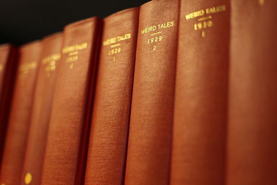 One of the library’s more notable collections is its volumes of "Weird Tales," originally published in magazine form. The Society’s collection is full of stories that “you can’t really find many other places,” McKnight says.