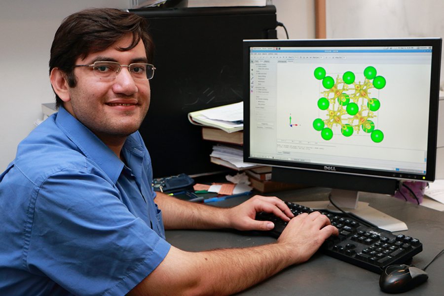 MIT postdoctoral associate Mostafa Youssef studies how defects in zirconium oxide, including hydrogen, can move through the material from the environment side to the underlying metal. He also identifies physically-based design parameters for better resistance against corrosion and hydrogen.