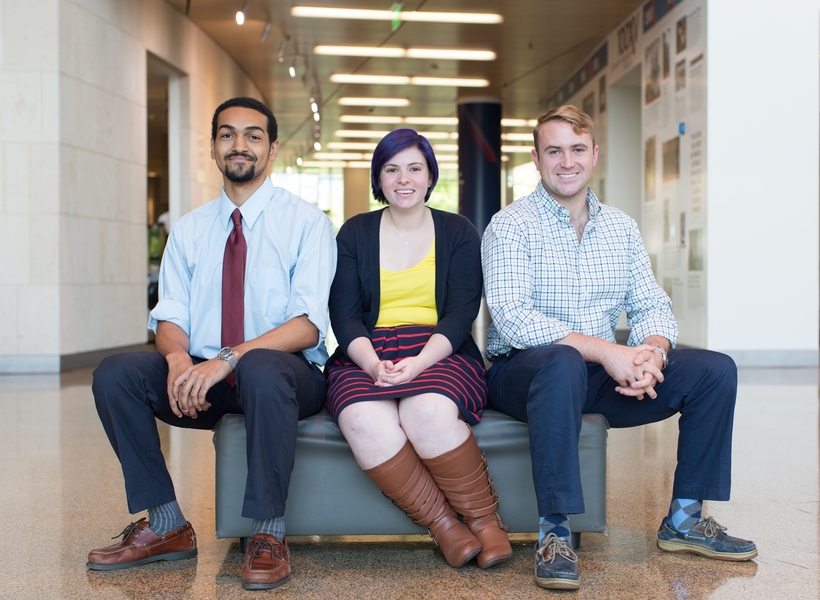 MIT Political Science UROPs Joseff Kolman ‘17, Emma Frank ‘15, and John Halloran ‘15