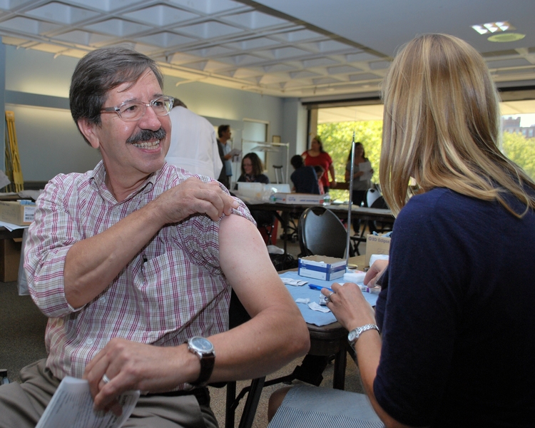 A six-hour walk-in MIT Medical clinic delivered flu shots to 5,154 MIT community members.