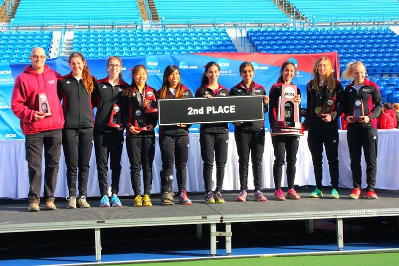 The women's cross country team finished in second place at the 2014 NCAA Division III Cross Country Championship. Tech's second-place performance — out of 32 teams — is the highest they've ever finished at the NCAA championships.