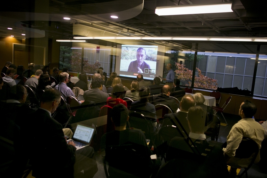 The 34 Climate CoLab winners represented more than 17 countries; some presented their proposals virtually.