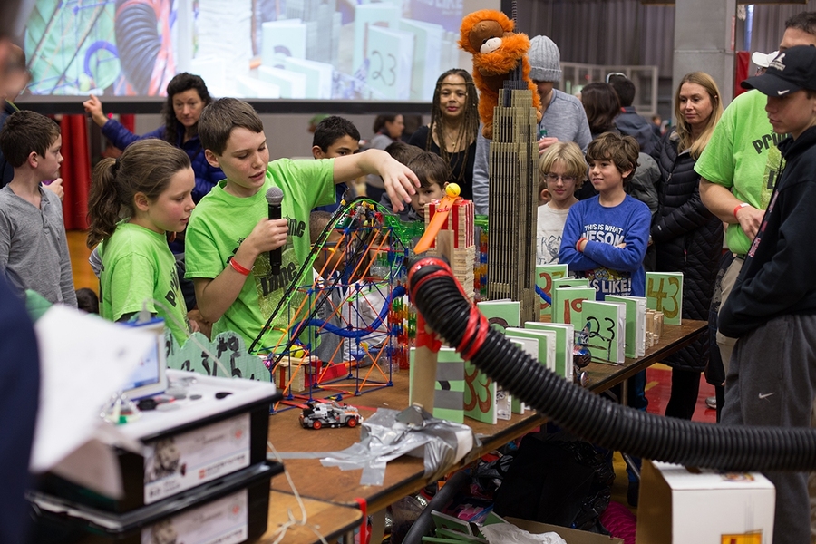 Hundreds attended the 2014 F.A.T. Chain Reaction hosted by the MIT Museum. See the slideshow below for additional photos.