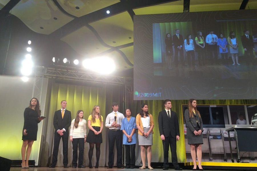 The yellow team made a simple, low-cost incubator for hospitals in the developing world, where the power supply can be unreliable.