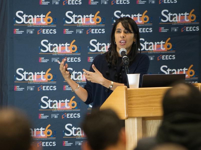 MIT Professor Sangeeta Bhatia outlined the path she took from basic research to the commercialization of microlivers and finally the launch of a company called Hepregen.