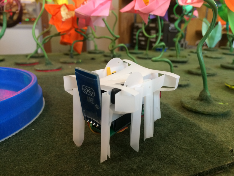 A robotic "sheep" is created through traditional print-and-fold origami techniques.