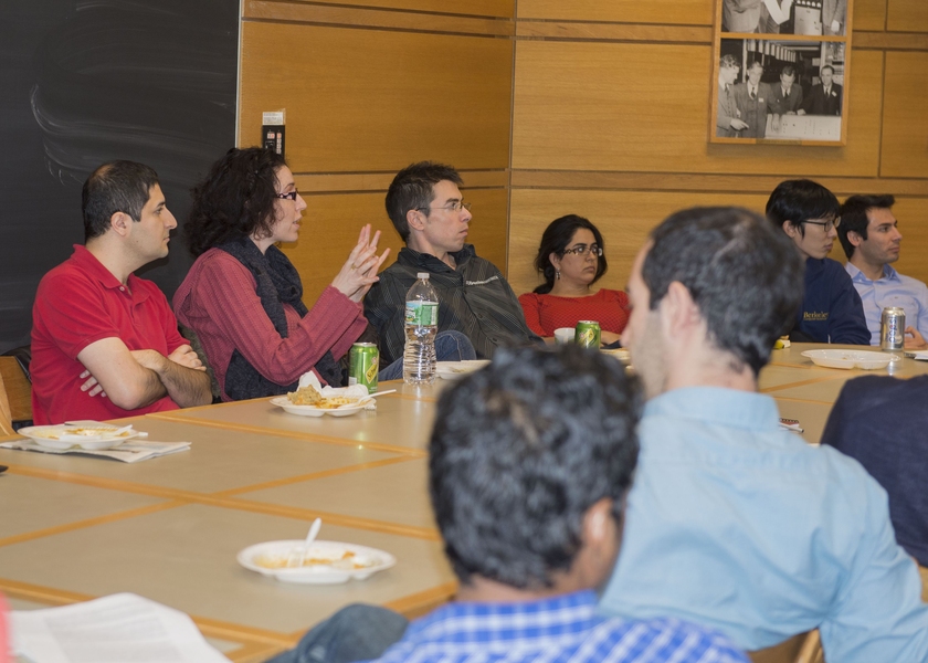Participants at a Postdoc6 workshop discuss common issues facing postdoctoral associates.