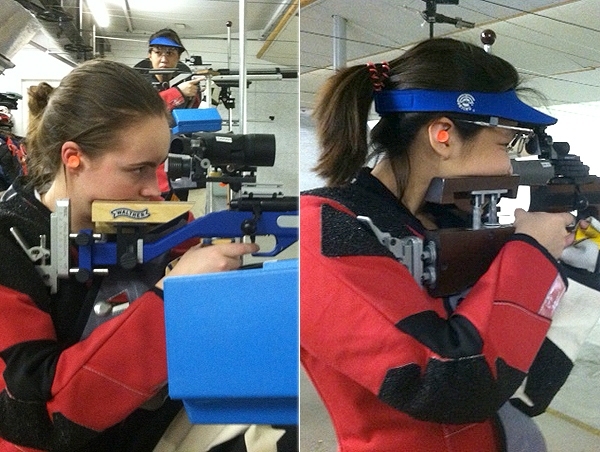 Junior Sarah Wright and sophomore Jia Yi Goh