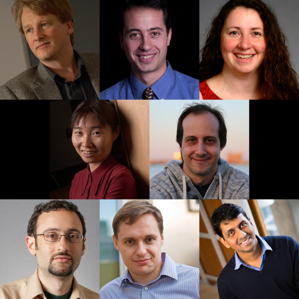 Five EECS faculty have been promoted to full professor: Elfar Adalsteinsson, Luca Daniel, Polina Golland (top row, l-r), Jing Kong, and Antonio Torralba (second row, l-r). Three EECS faculty have been promoted to associate professor: Adam Chlipala, Yury Polyanskiy, and Vinod Vaikuntanathan (bottom row, l-r).