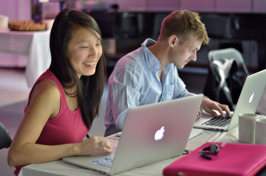 Participants worked hard, and had fun, at the recent Clean Earth Hackathon.